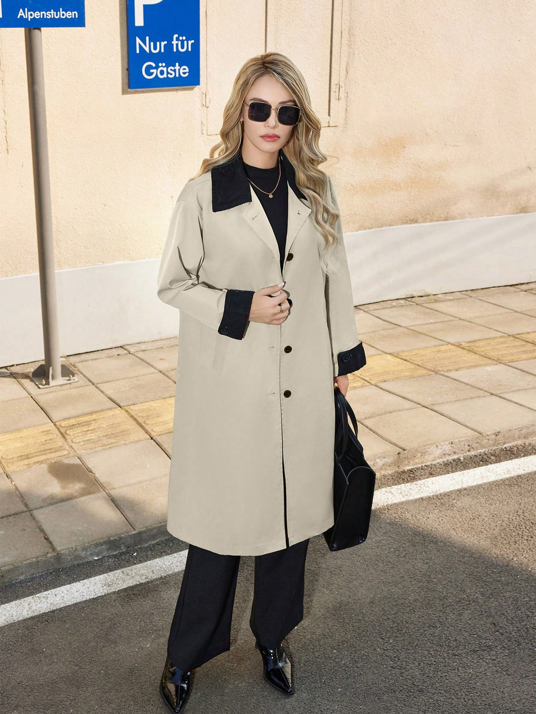 Trench SHEIN, mix culori