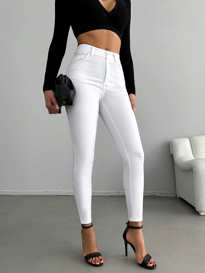 Jeans SHEIN, alb