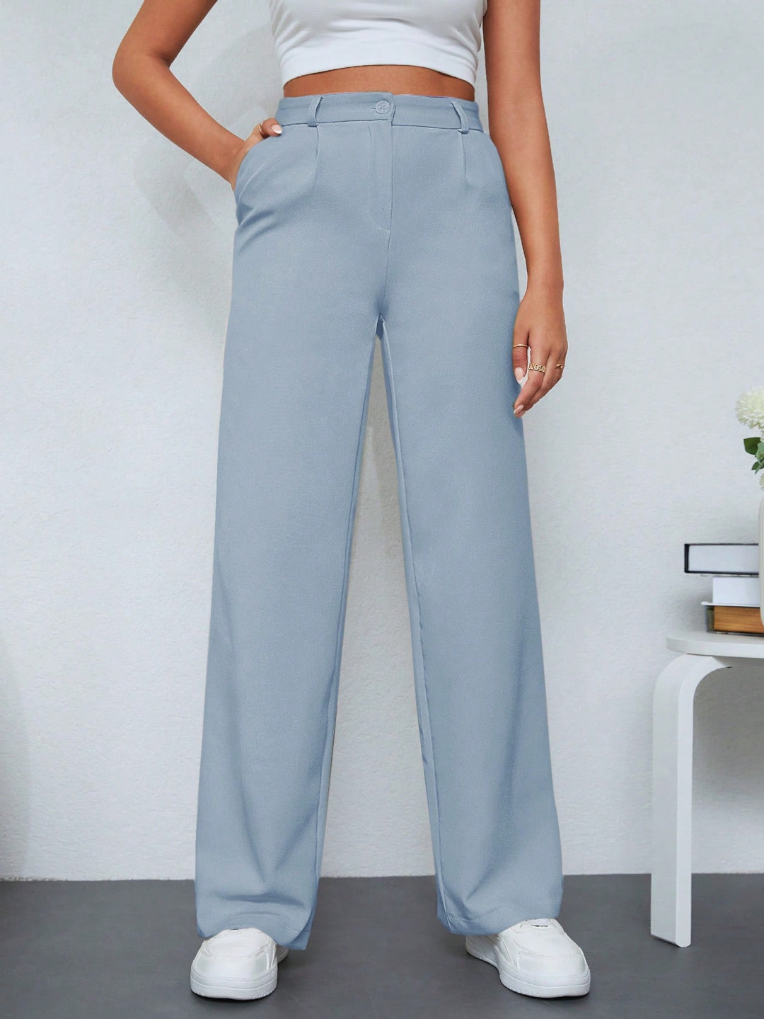 Pantalon SHEIN, albastru