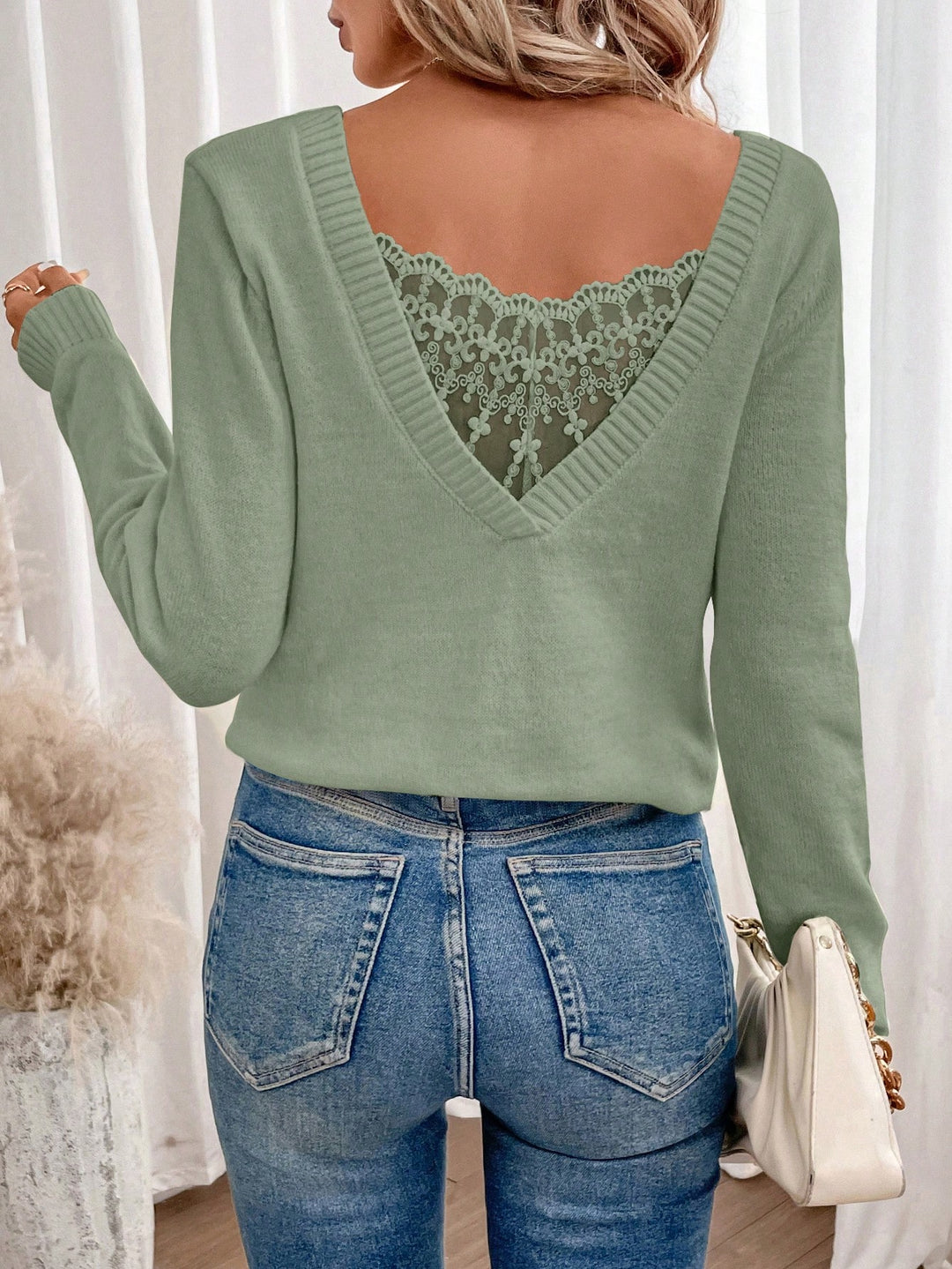 Pulover SHEIN, verde