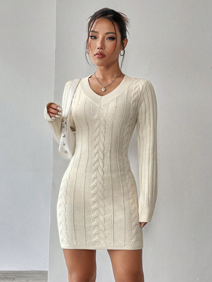 Rochie SHEIN, crem
