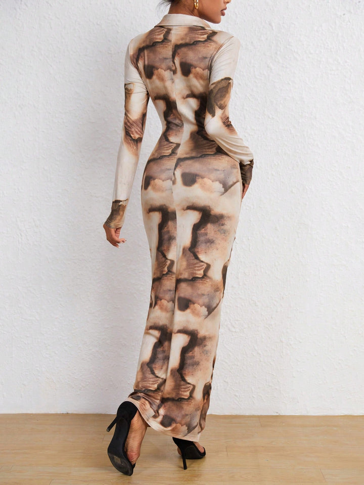 Rochie maxi SHEIN, maro