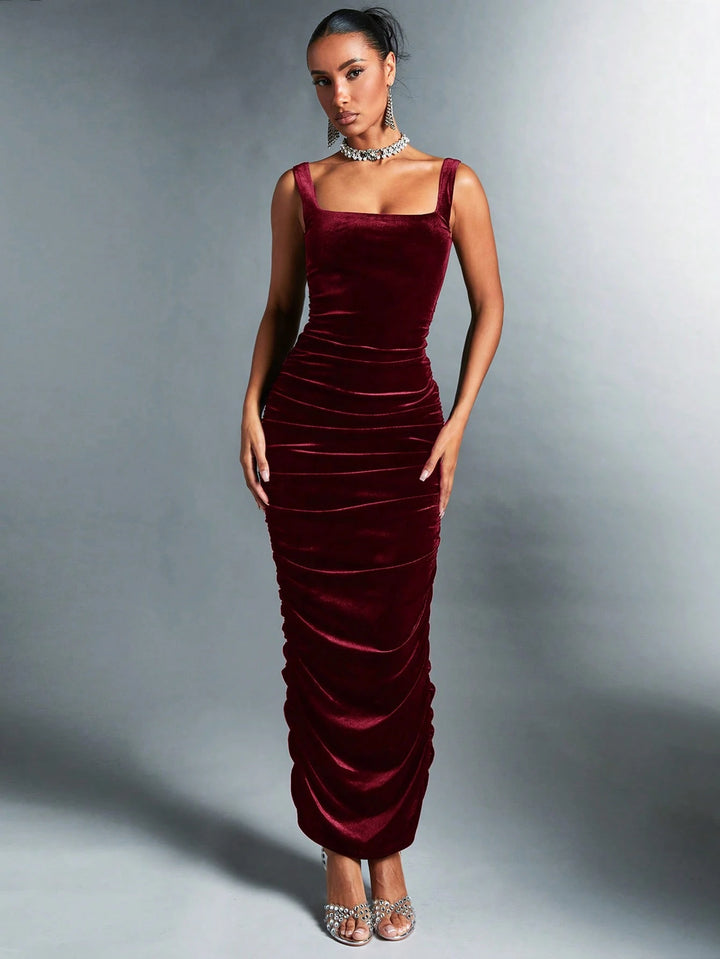 Rochie maxi SHEIN, vișiniu
