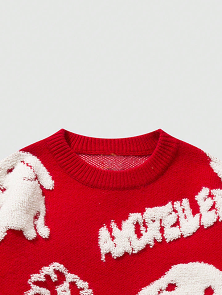 Pulover SHEIN, roșu