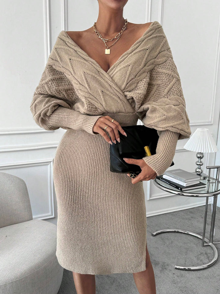 Rochie midi SHEIN, bej