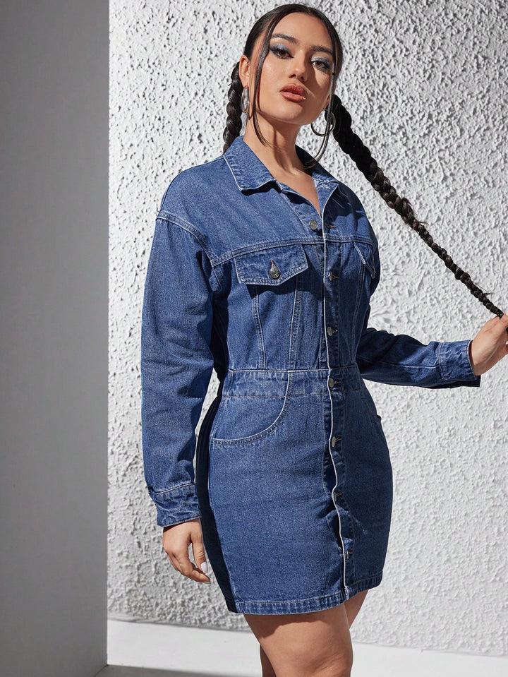 Rochie de blugi SHEIN, albastru