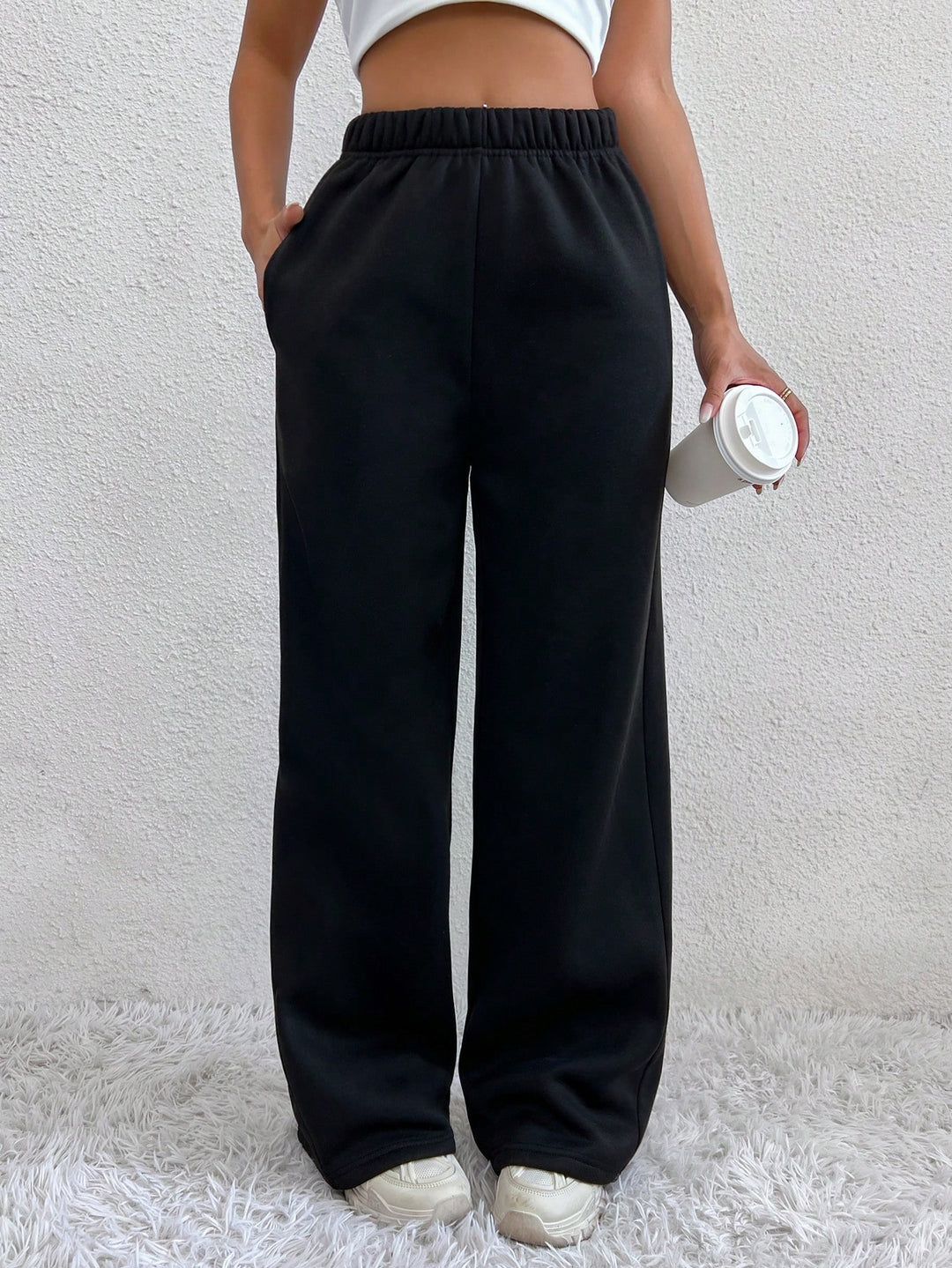 Pantaloni SHEIN, negru