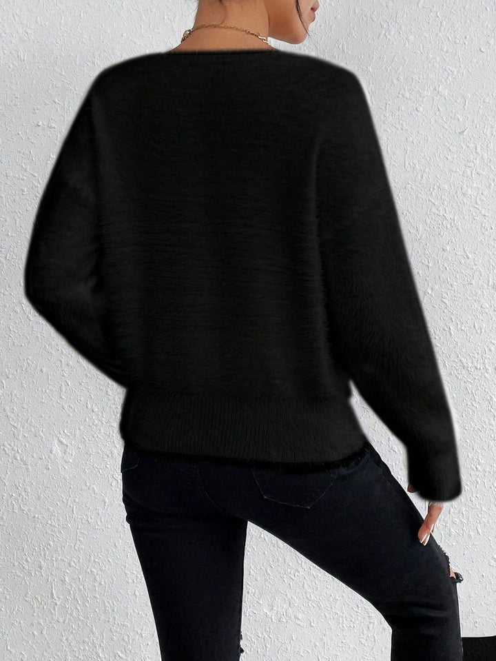 Pulover SHEIN, negru