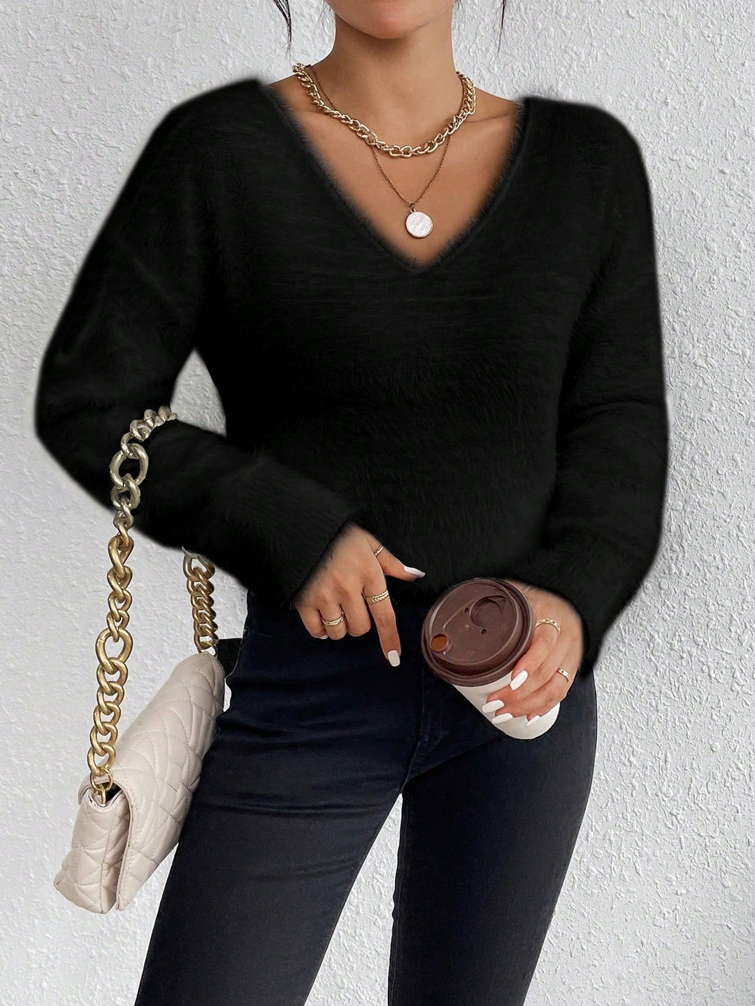 Pulover SHEIN, negru