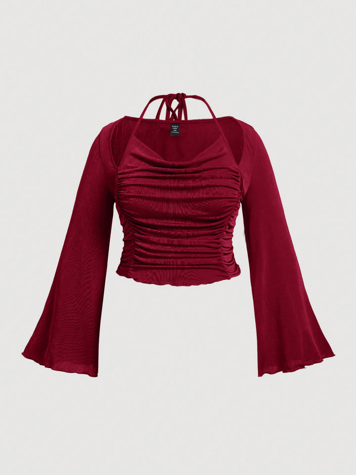 Tricou SHEIN, vișiniu