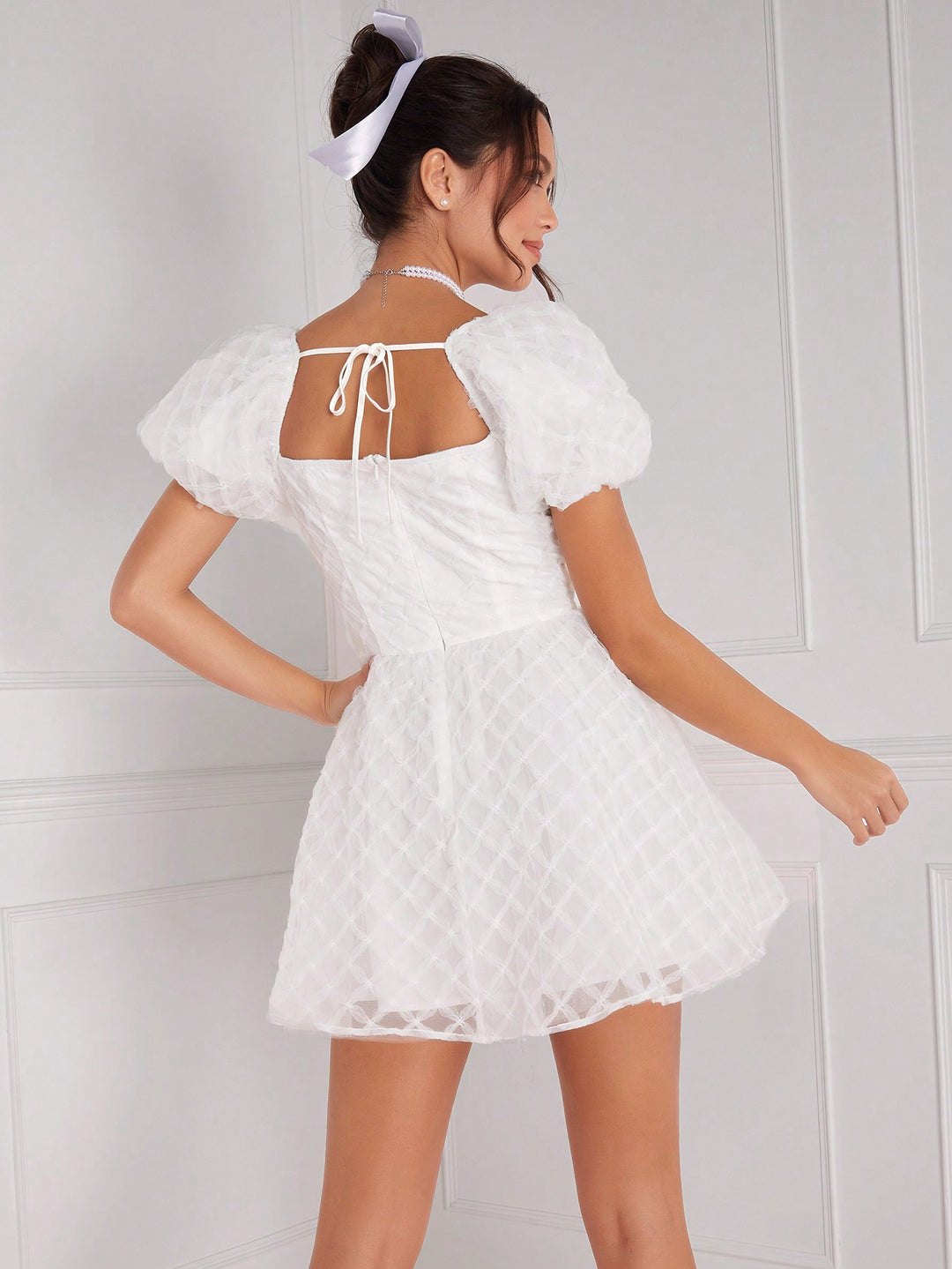Rochie mini SHEIN, alb