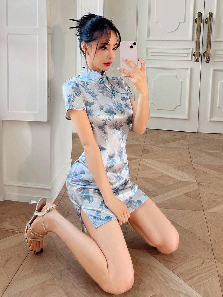 Rochie scurtă SHEIN, albastru