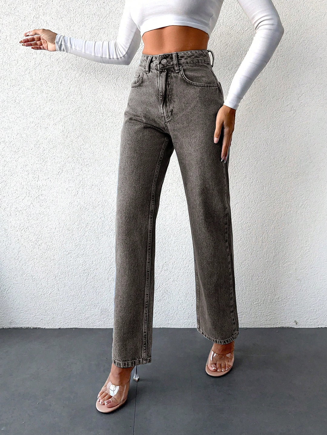 Jeans SHEIN, gri