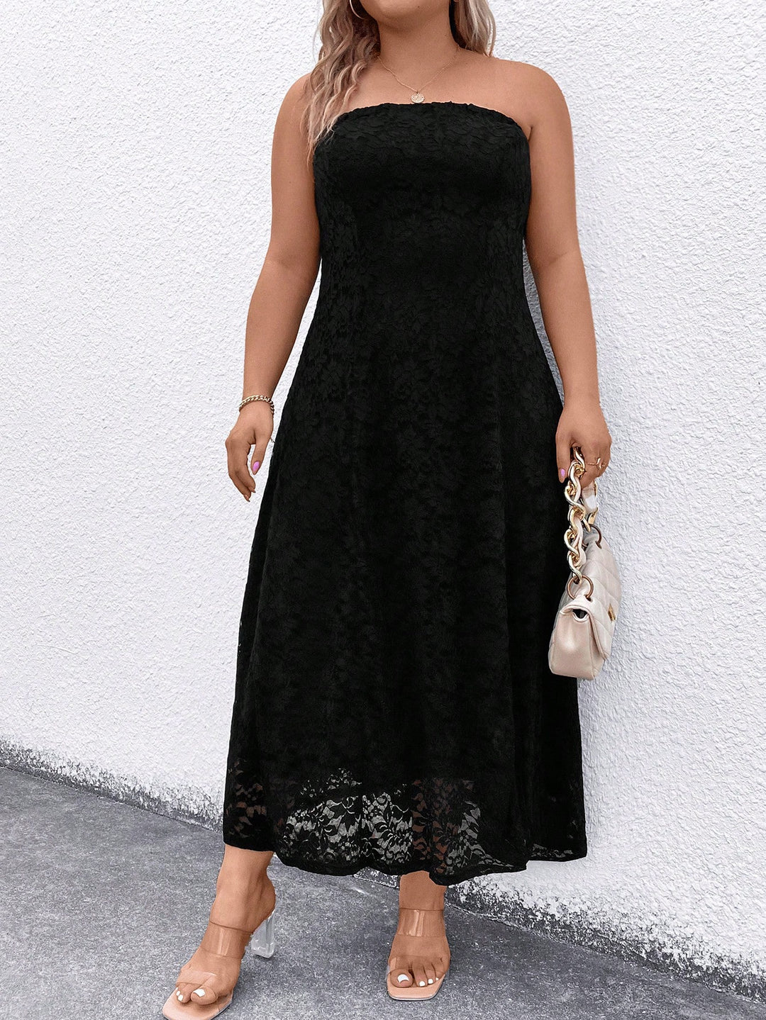 SHEIN maxiruha, fekete