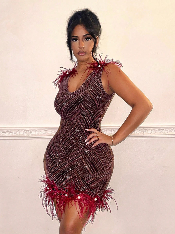 Rochie mini SHEIN, vișiniu