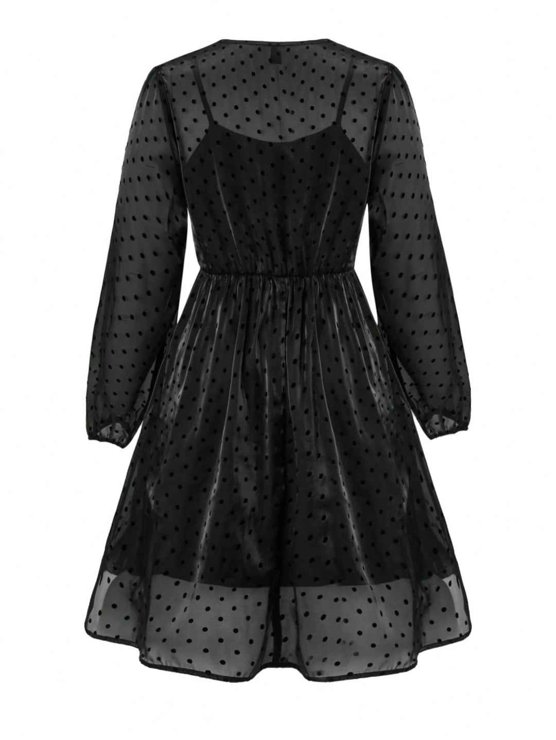 Shein Curve+ miniruha, fekete