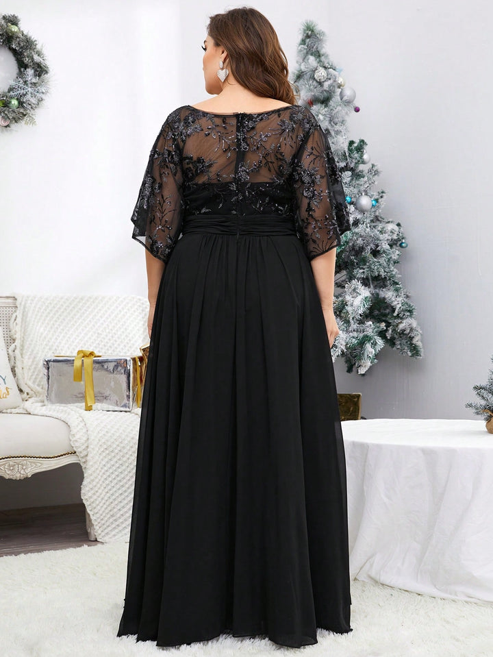 Rochie maxi SHEIN, negru