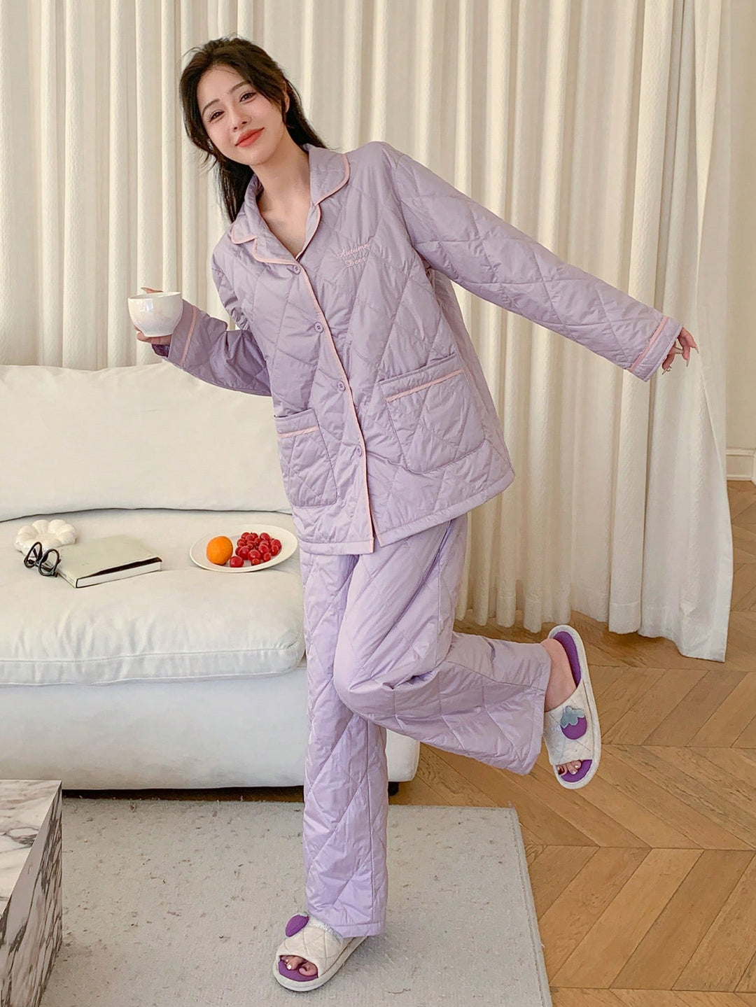 SHEIN pizsama szett, lila