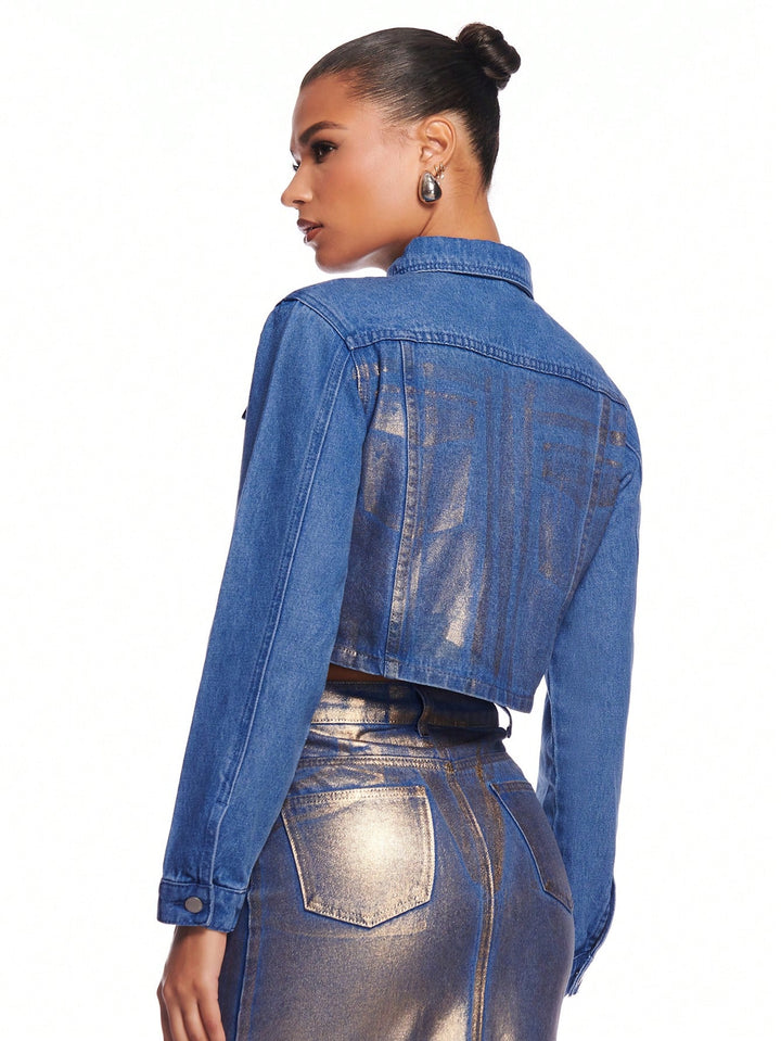 SHEIN farmerkabát, kék