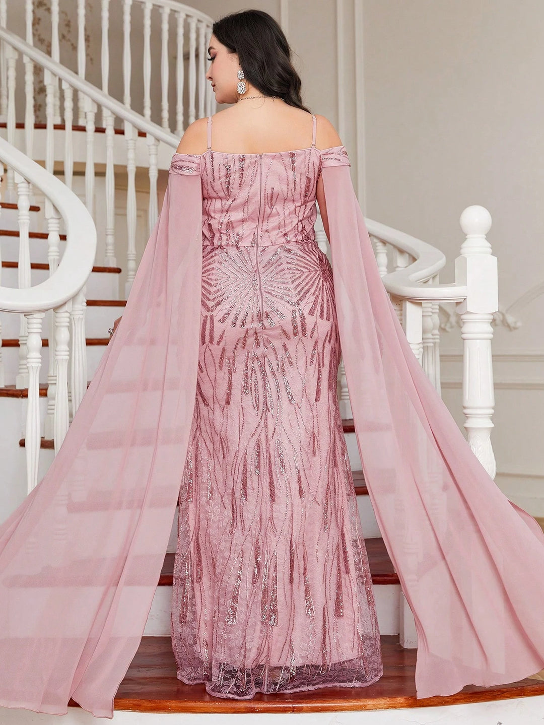 Rochie de ocazie SHEIN, roz