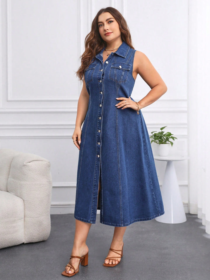 SHEIN maxi ruha, kék