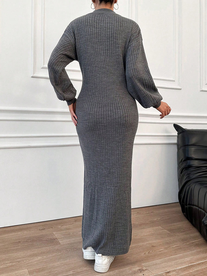SHEIN maxi ruha, szürke