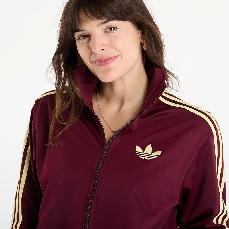 Cipzáras kapucnis pulóver ADIDAS, bordó