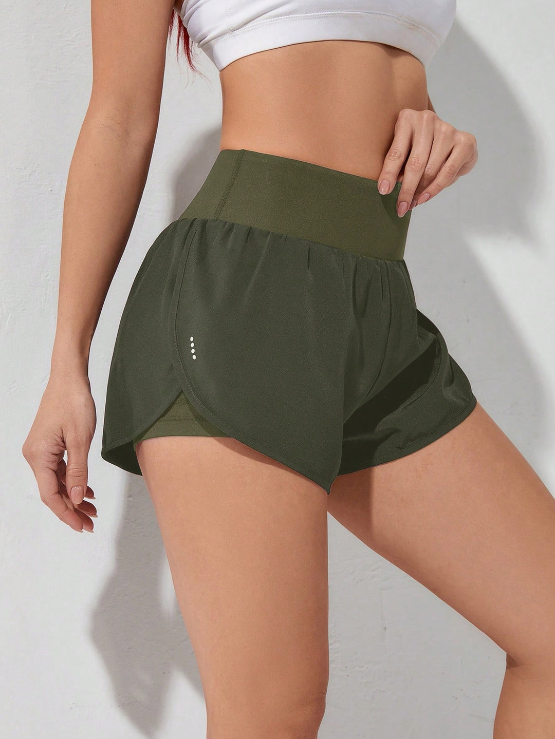 Pantaloni scurți SHEIN, kaki