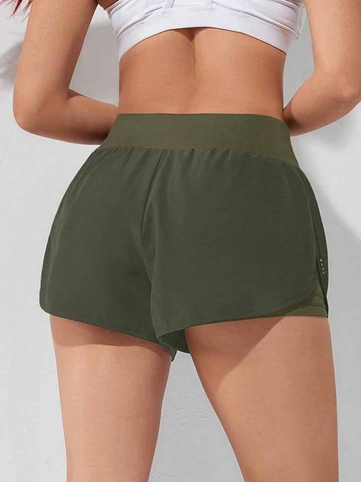 Pantaloni scurți SHEIN, kaki