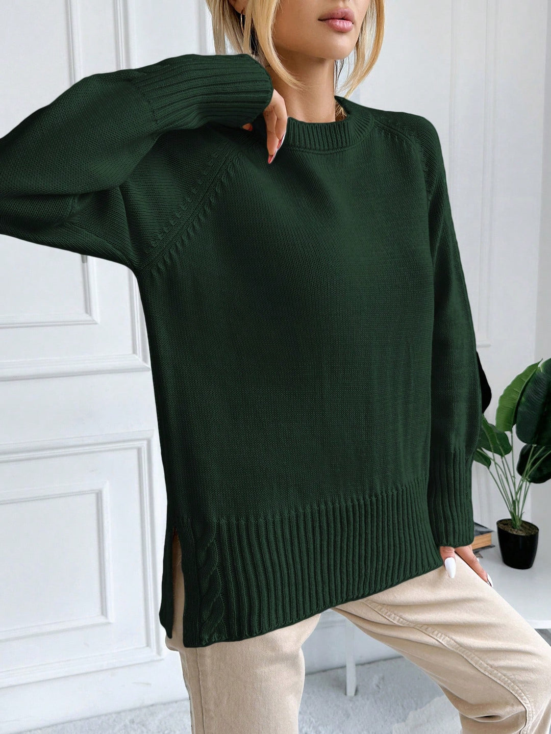 Pulover SHEIN, verde