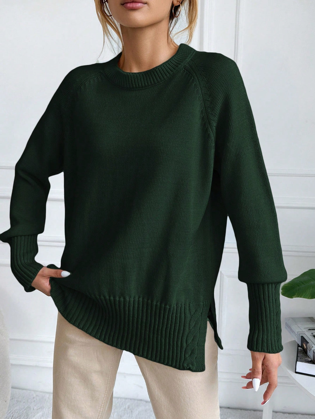 Pulover SHEIN, verde