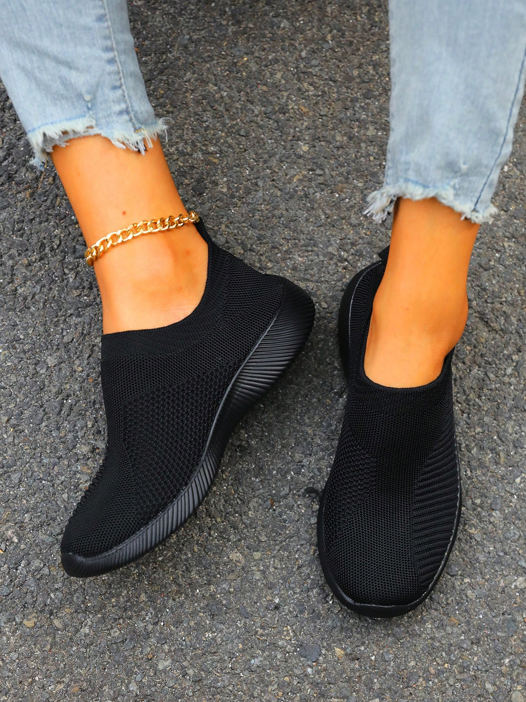Pantofi sport SHEIN, negru