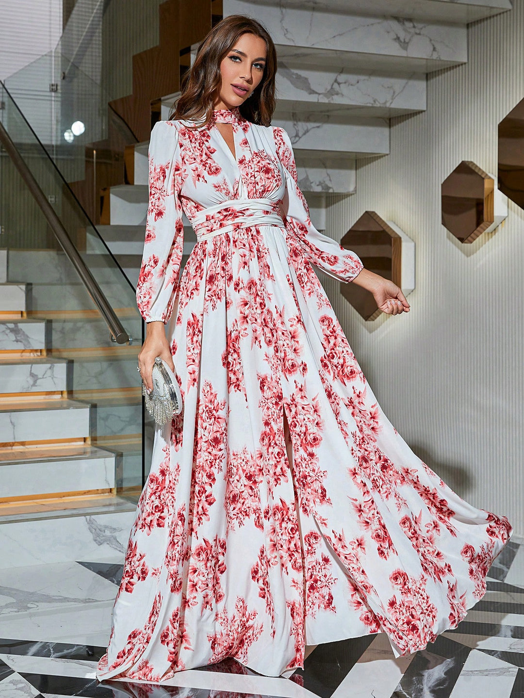 Rochie maxi SHEIN, roșu