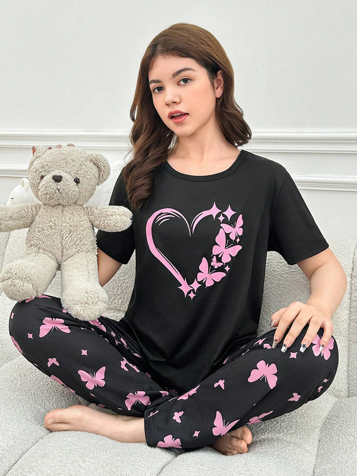 Pijama SHEIN, negru