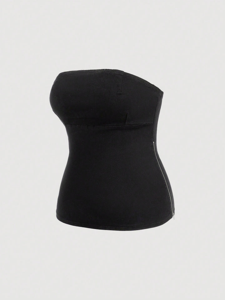 Top SHEIN, negru