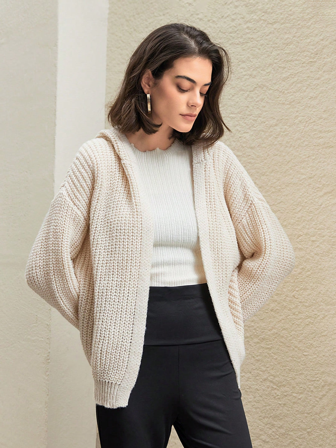Cardigan SHEIN, kaki