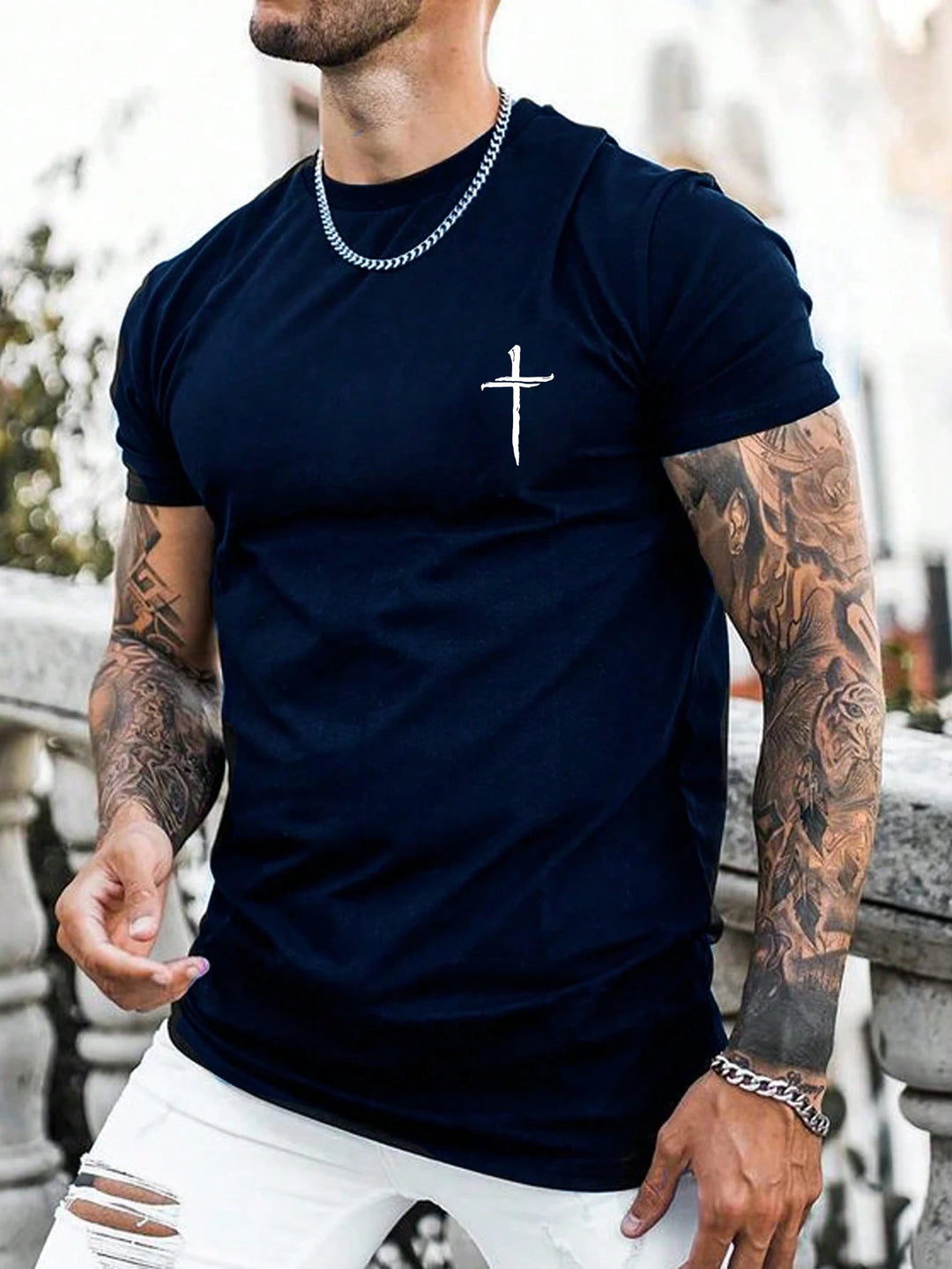 Tricou SHEIN, albastru