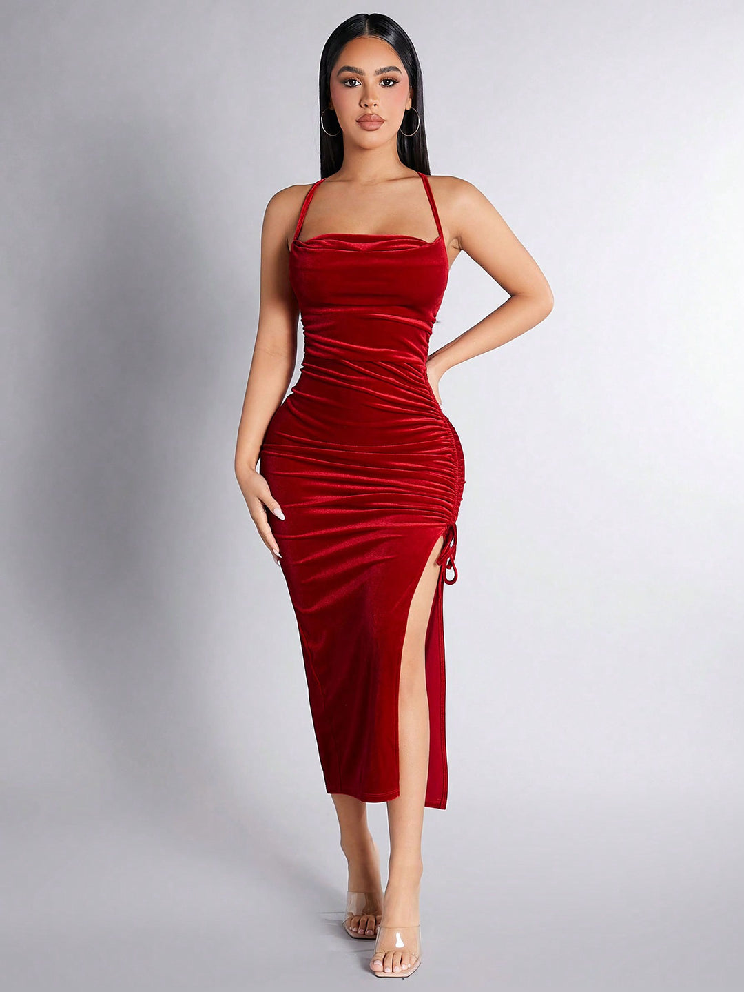Rochie maxi SHEIN, roșu