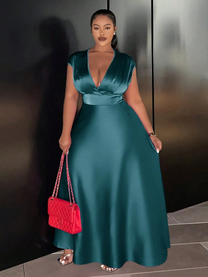 Rochie maxi SHEIN, verde