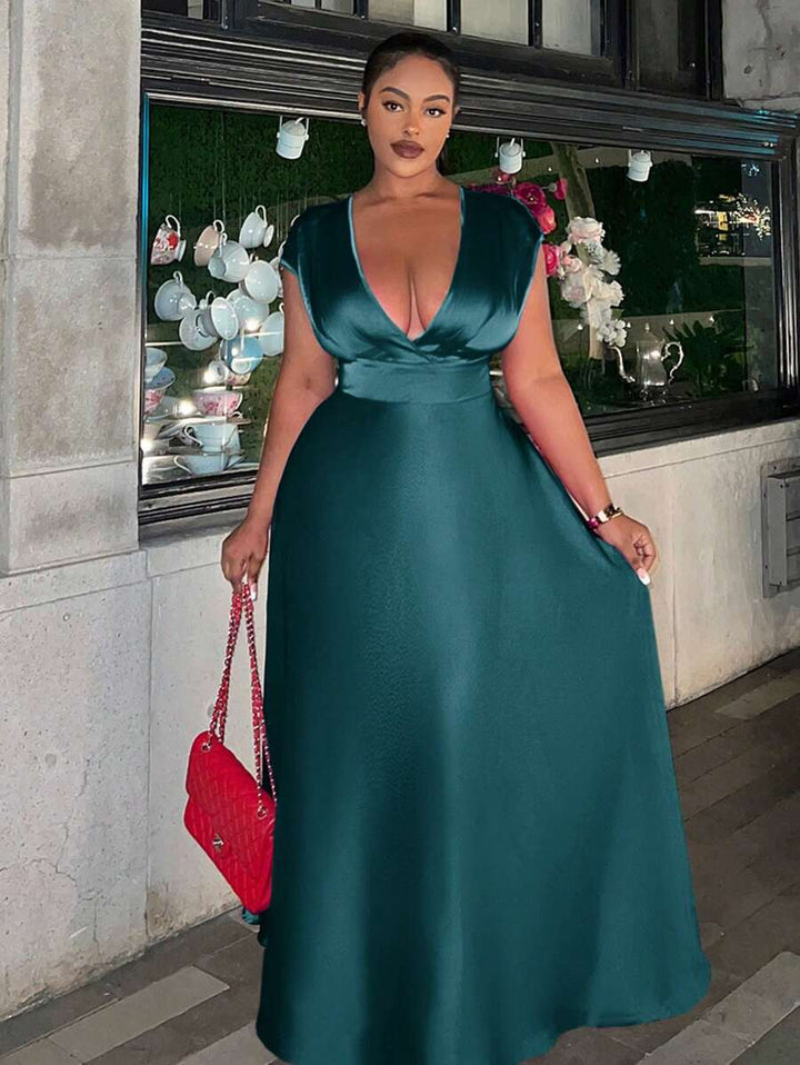 Rochie maxi SHEIN, verde