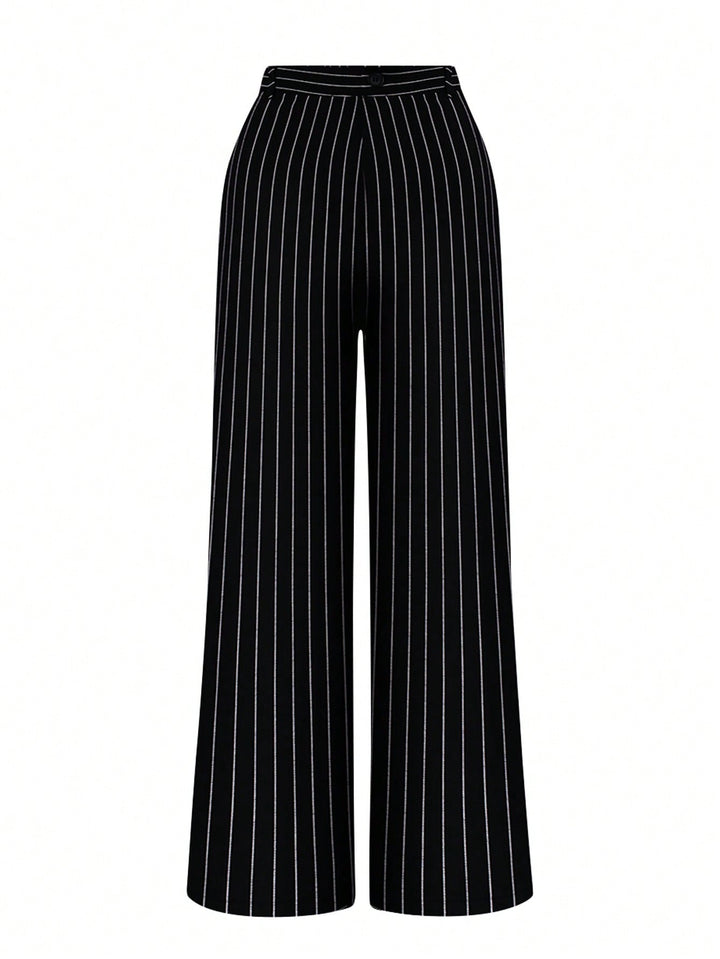 Pantalon de costum SHEIN, negru