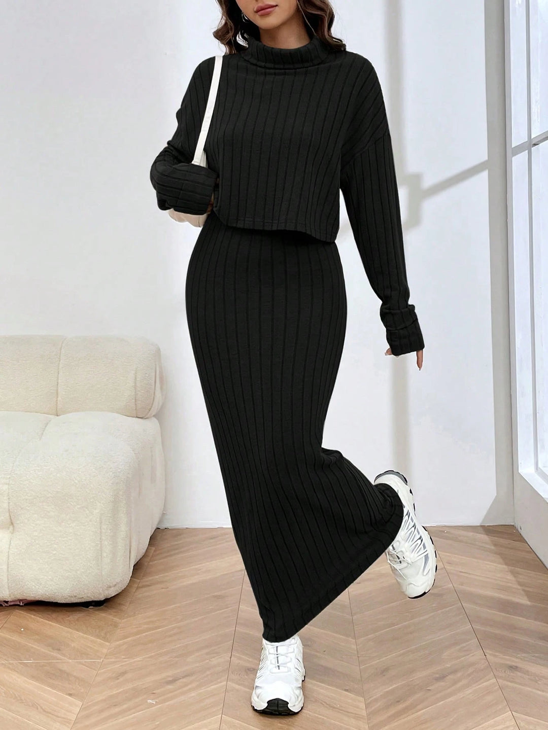 SHEIN blúz, fekete