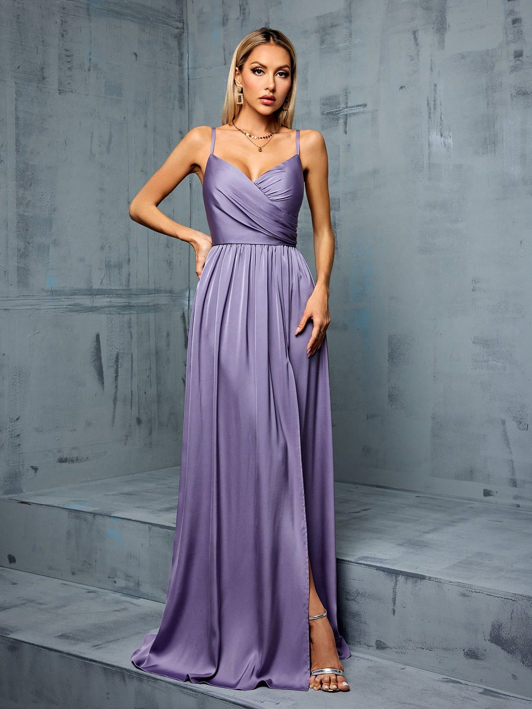 Rochie de ocazie SHEIN, mov