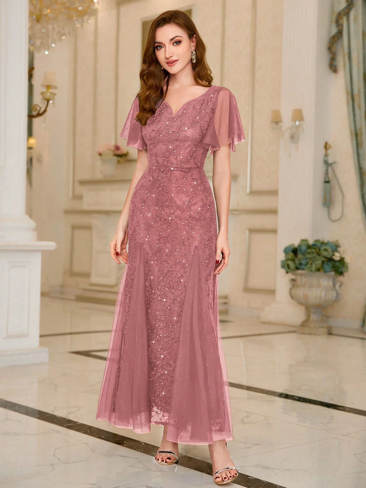 Rochie maxi SHEIN, roz