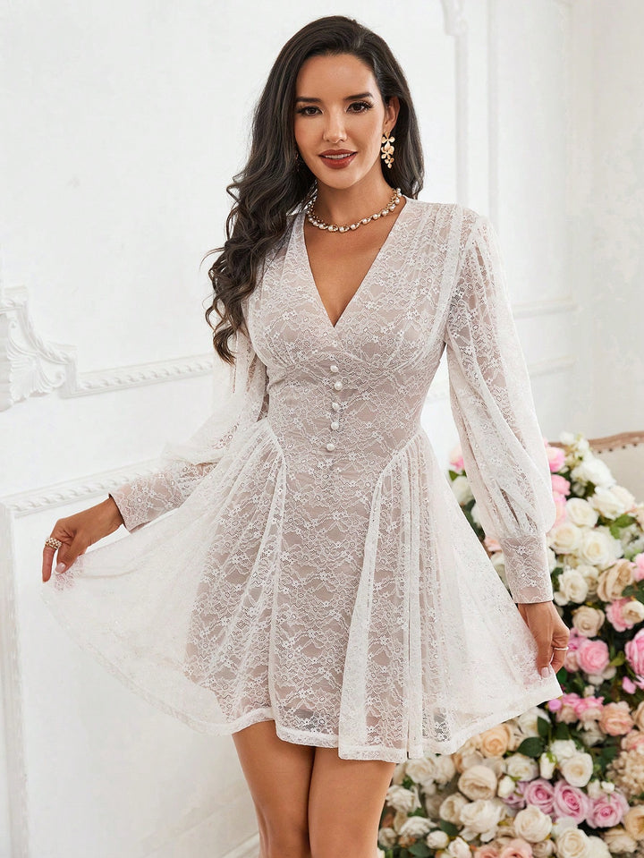 Rochie mini SHEIN, alb