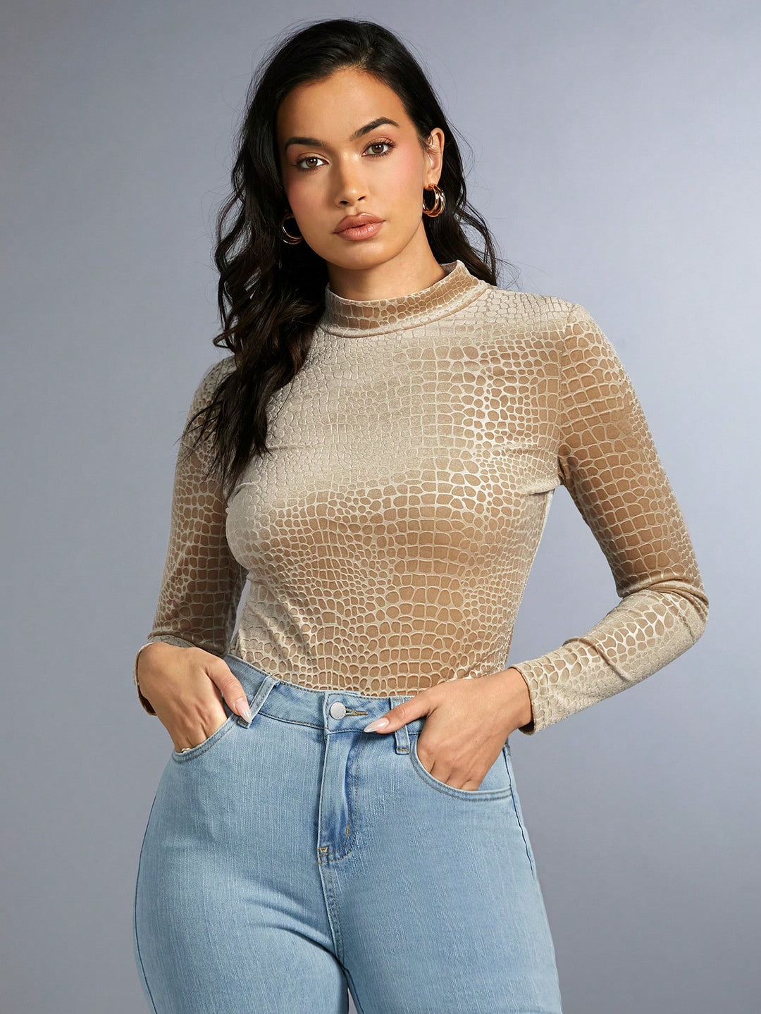 SHEIN blúz, bézs