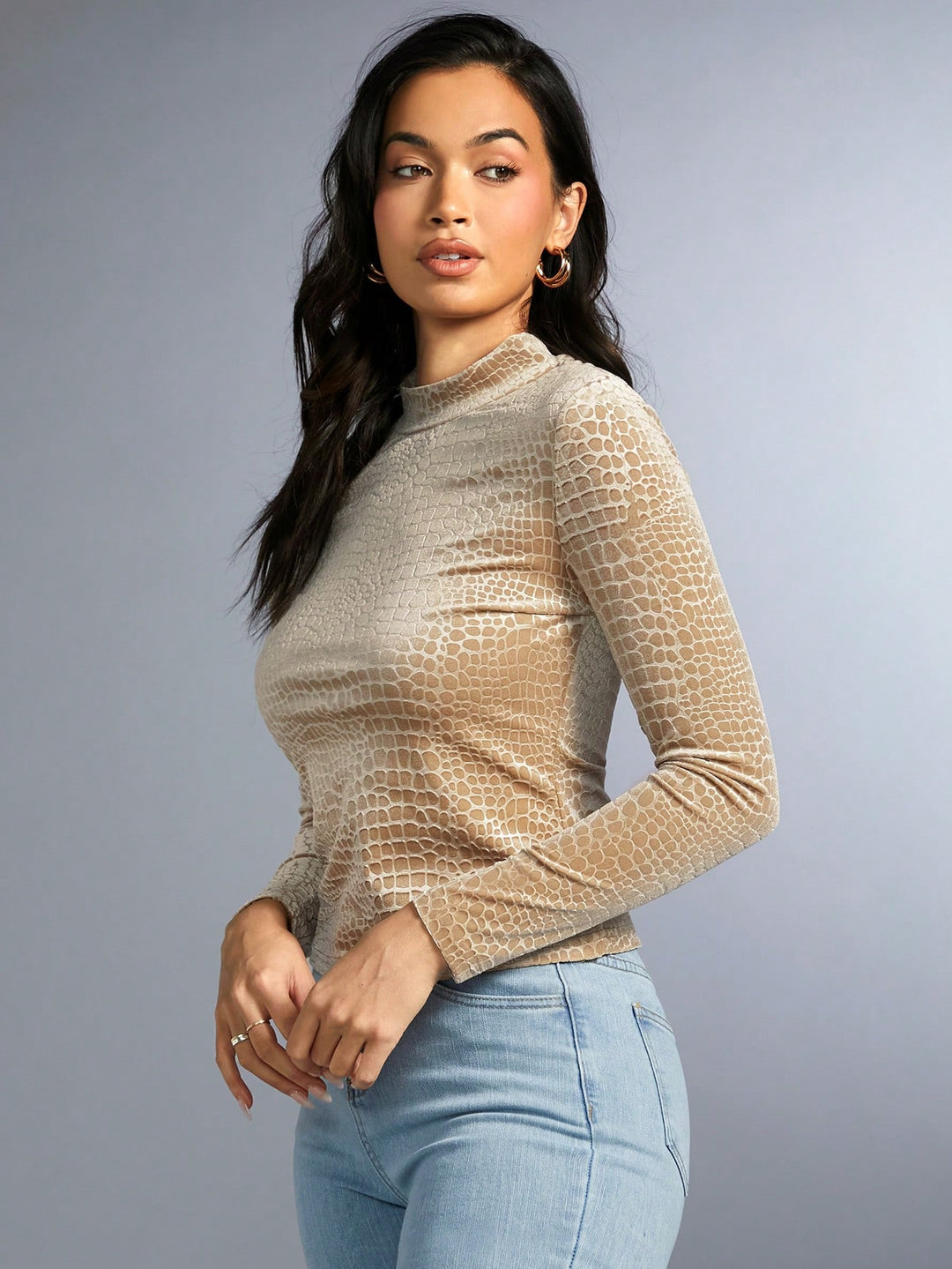 SHEIN blúz, bézs