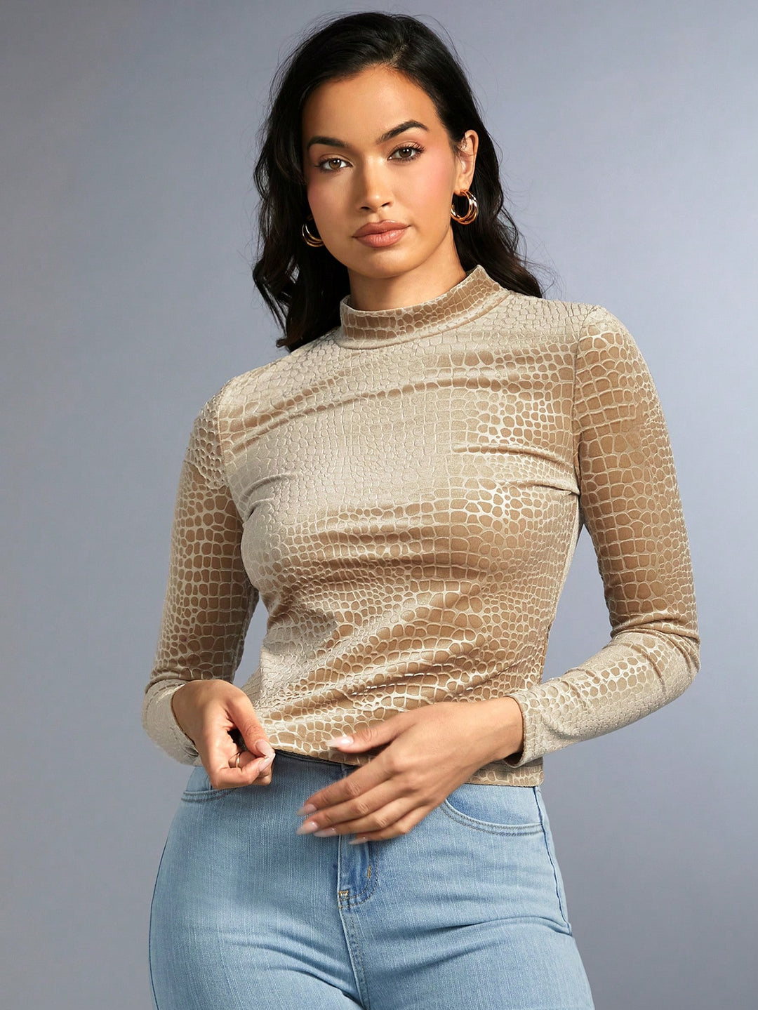 SHEIN blúz, bézs