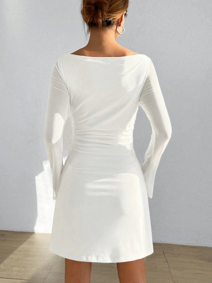 Rochie mini SHEIN, alb