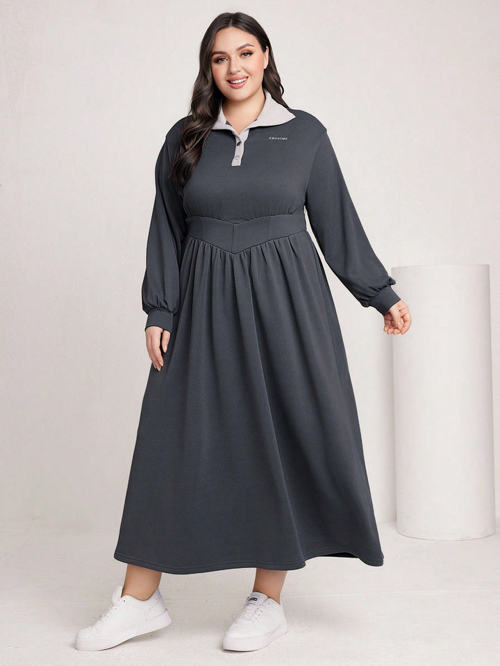 Rochie maxi SHEIN, gri